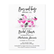 Boos Y Booze Bridal Shower Invitaciones Presupuest