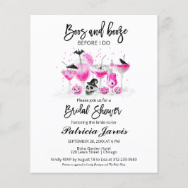 Lámina Boos Y Booze Bridal Shower Invitaciones Presupuest
