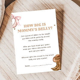 Lámina Boots and Bows Gender Reveal How Big Game