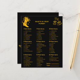 Lámina Boots & Bubbly-Qué hay en tu bolso Juegos de novia