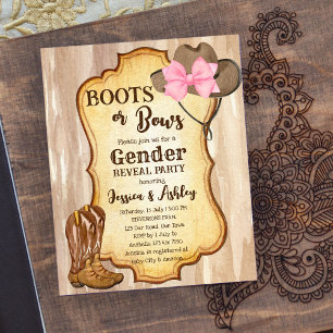 Lámina Boots o arcos género revelar fiesta presupuesto in