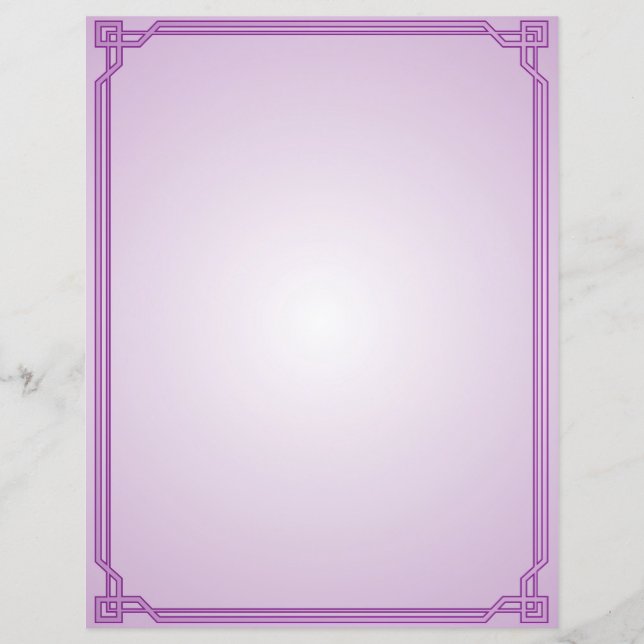 Lámina Borde de lavanda y ciruela (Anverso)