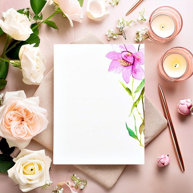 Lámina Borde floral rosa (Subido por el creador)