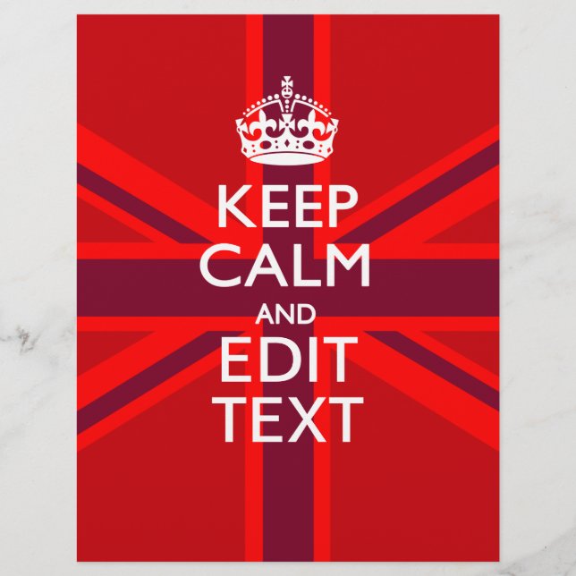 Lámina Borgoña Roja Mantiene Tranquila Su Bandera De Unió (Anverso)