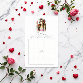 Lámina Borracho en amor Juega de Bingo de Ducha Bridal