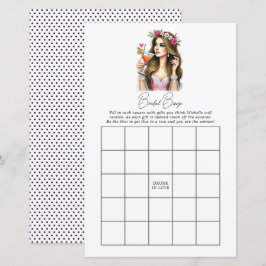 Lámina Borracho en amor Juega de Bingo de Ducha Bridal