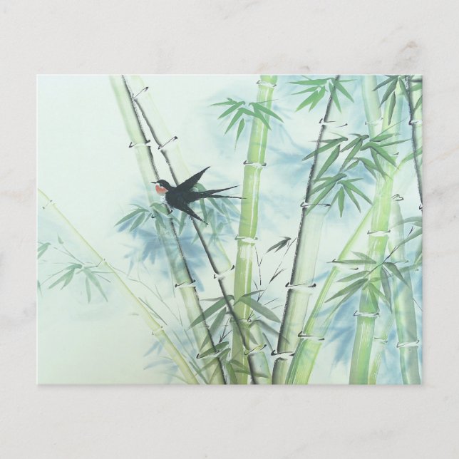 Lámina Bosque de bambú - verde (Anverso)