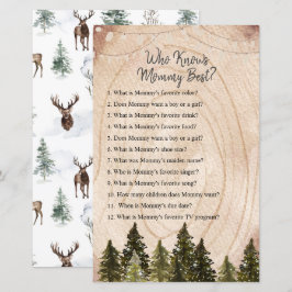 Lámina Bosque de Invierno de Woodland que conoce mejor a 