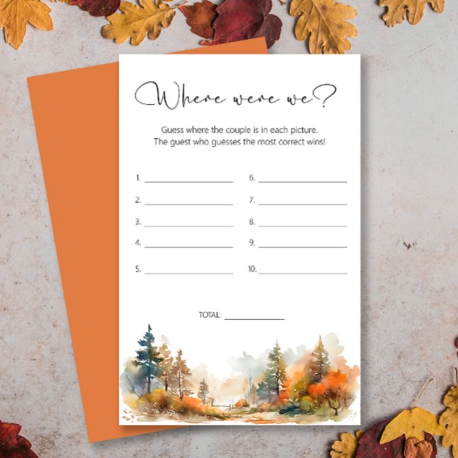 Lámina Bosque otoñal Donde estábamos los juegos de ducha  (Subido por el creador)