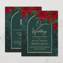 Lámina Bosque PresupuestarioInVITACIÓN de Boda de Inviern