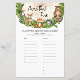 Lámina Bosques de bosques de bosque de bosques nombre que