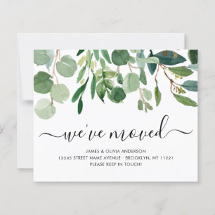 Lámina Botánico hemos mudado nueva Invitación de mudanza 