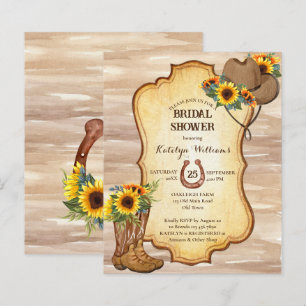 Lámina Botas rusas de vaquero y girasoles gorras