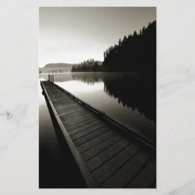 Lámina Bote al borde del lago (Anverso)