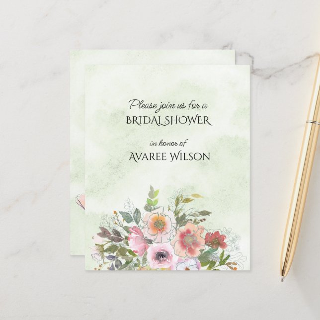 Lámina Bouquet floral de primavera (Anverso/Reverso In Situ)