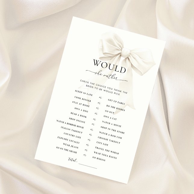 Lámina Bow Blanco Ducha De Novias Prefiere Jugar (Subido por el creador)