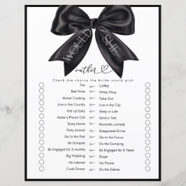 Lámina Bow de cinta | Juego de ducha de novia