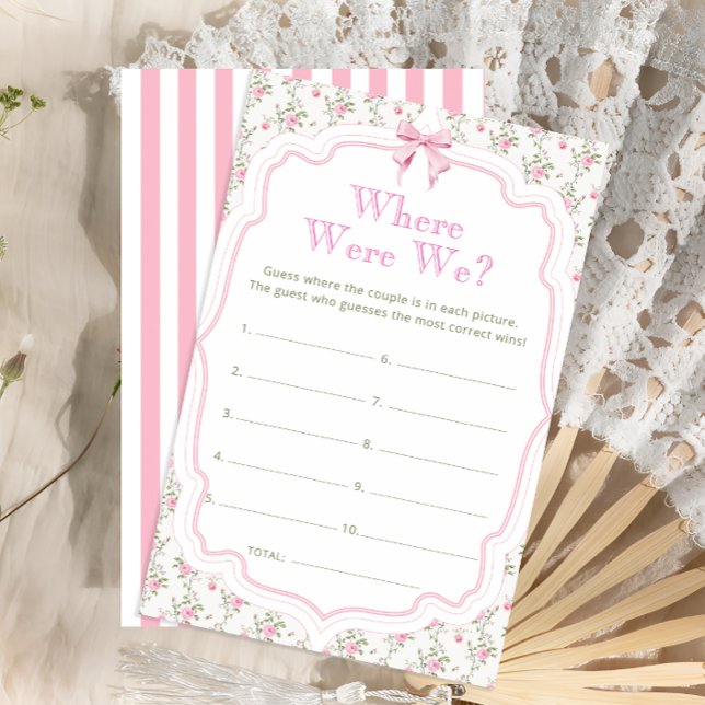 Lámina Bow Floral Donde Estábamos Los Juegos De Ducha De  (Subido por el creador)