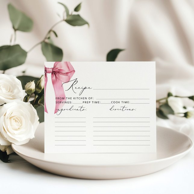 Lámina Bow rosa Ella está atando el nudo de la receta de  (Subido por el creador)