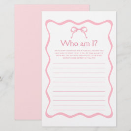 Lámina Bow rosa: está atando el nudo juego de ducha de no