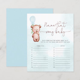 Lámina Boy Bear Balloon Name That Song Game
