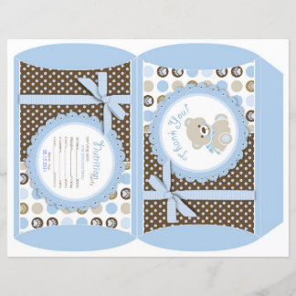 Lámina Boy Teddy Bear Puff Box