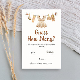 Lámina Brewing Coffee Baby Shower Guess How Many Game