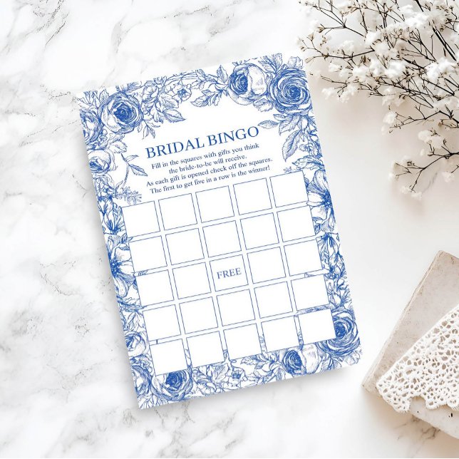 Lámina Bridal Bingo Blue Floral (Subido por el creador)