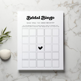 Lámina Bridal Shower Gifts Bingo Game