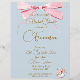 Lámina Bridal Shower Regency Tea Fiesta Elegante Invitaci