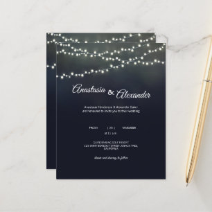 Lámina Brillante de presupuesto. Invitación a la boda. In