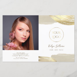 Lámina Broche de broche de pincel de pintura dorada