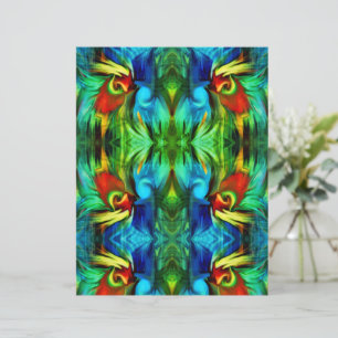 Lámina Brotes de pincel coloridos Resumen Libro Verde