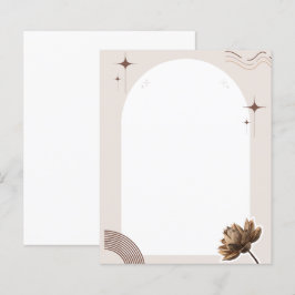 Lámina Brown Minimalista Boho Notes Blank