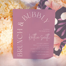 Brunch & Bubbly Floral Económico Desayuno Nupcial
