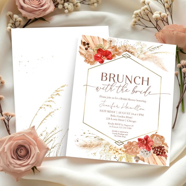 Lámina Brunch con la invitación a la ducha de novia (Subido por el creador)