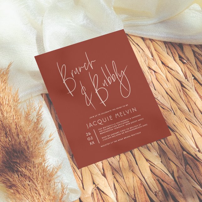 Lámina Brunch de novias rosadas y bohos de buey de presup (Subido por el creador)