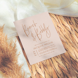 Lámina Brunch nupcial de Rubor y Terracotta y burbuja