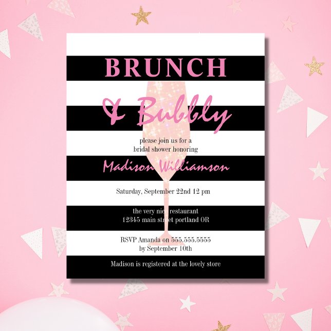 Lámina Brunch presupuestal y Purpurina rosa burbujeante C (Subido por el creador)
