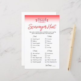 Lámina Brunch y Bubbly Valentine's Scavenger Hunt Game