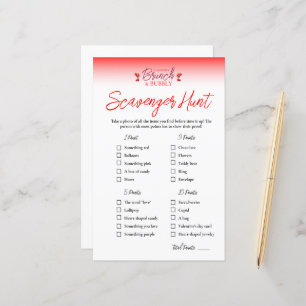 Lámina Brunch y Bubbly Valentine's Scavenger Hunt Game