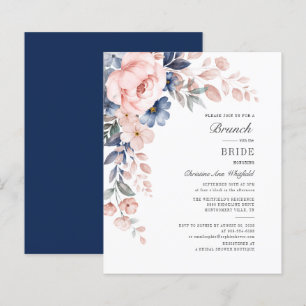 Lámina Brunéi de novia floral rosa azul rosa de presupues