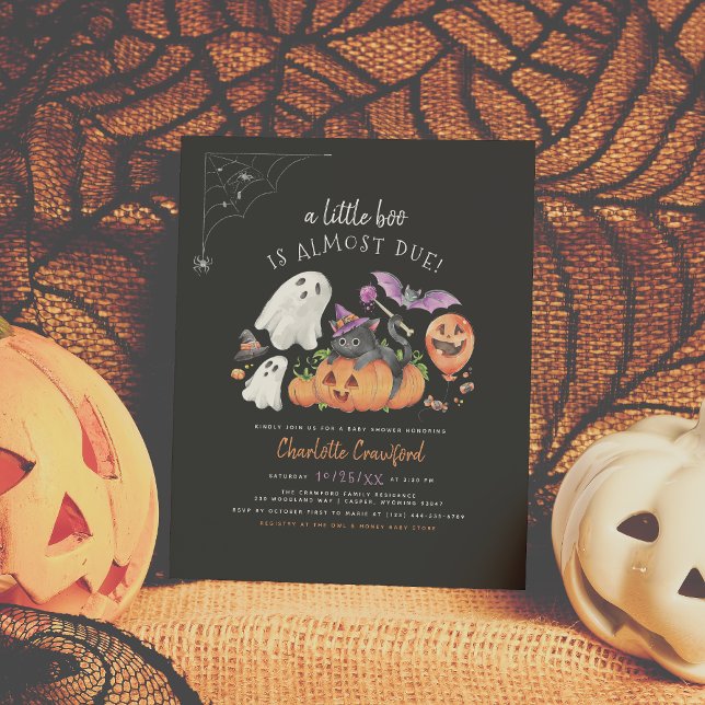 Lámina Budget A Little Boo Spookone Halloween Baby Shower (Subido por el creador)