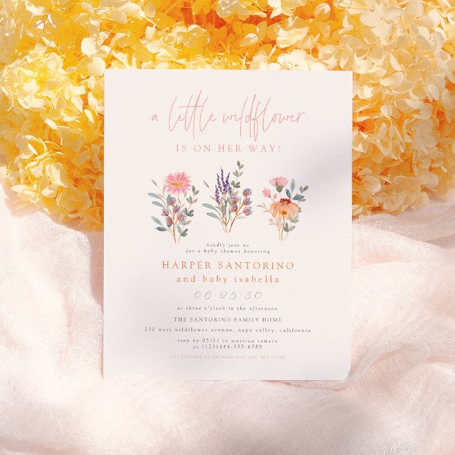 Lámina Budget A Little Wilflower Baby Shower (Subido por el creador)