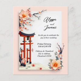 Lámina Budget A Love Blossoming Under the Cherry Trees