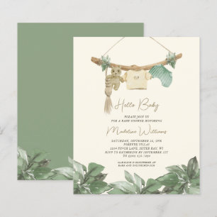 Lámina BUDGET Baby Clothes Boy Hola Invitación de Baby Sh