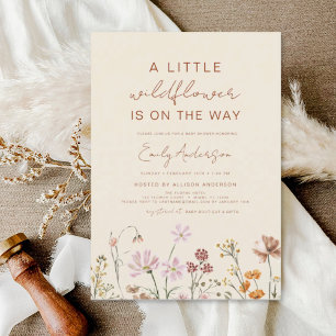 Lámina Budget Beige A Little Wildflower Baby Shower