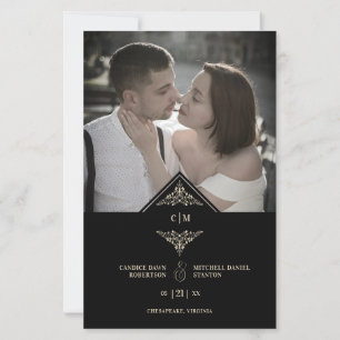 Lámina Budget Black Golden Chic Lace Romantic Couple