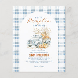 Lámina BUDGET Blue Un pequeño Camión de Calabaza Baby Sho