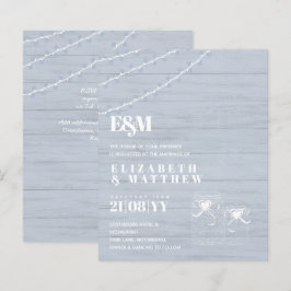 Lámina BUDGET BOHO Frascos Mason de Madera Desgastada Azu